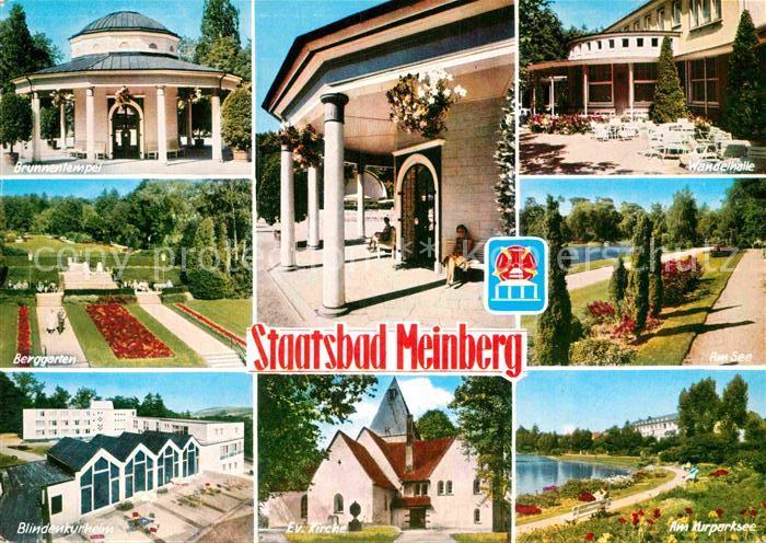 Bad Meinberg Brunnentempel Berggarten Blindenkurheim Kurparksee