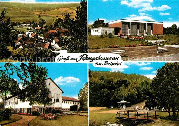 Rengshausen Knuellwald Stadthalle Teilansicht Park