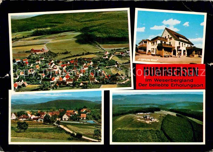 Hummersen Fliegeraufnahme Hotel Lippische Rose