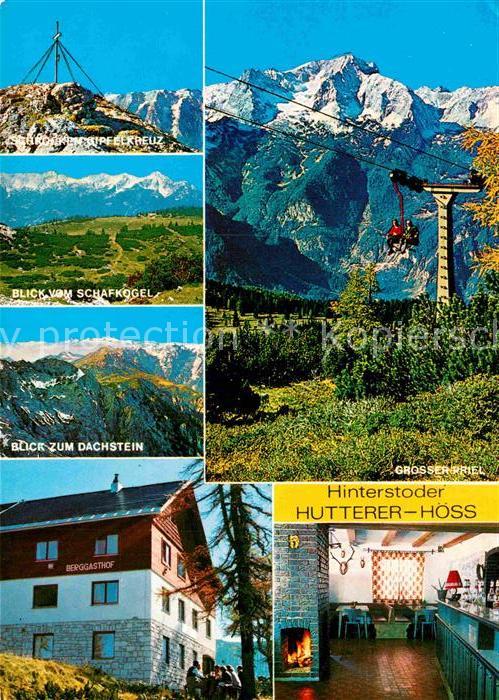 Hinterstoder Blick vom Schafkogel Dachstein Grosser Priel Berggasthof