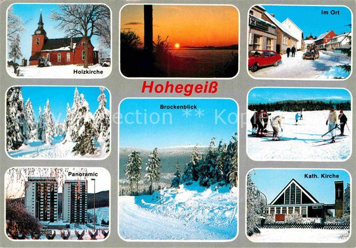 Hohegeiss Harz Holzkirche Brockenblick Katholische Kirche Sonnenuntergang