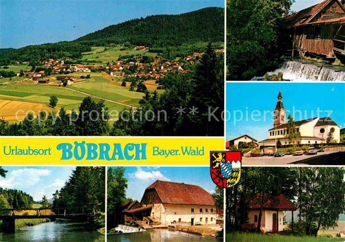 Boebrach Panorama Bruecke Kirche Bauernhaus Wasserfall