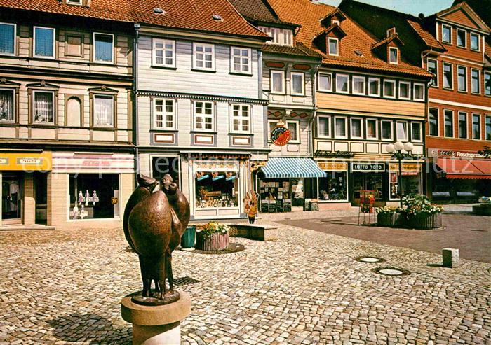 Osterode Harz Bronce Figur am Markt