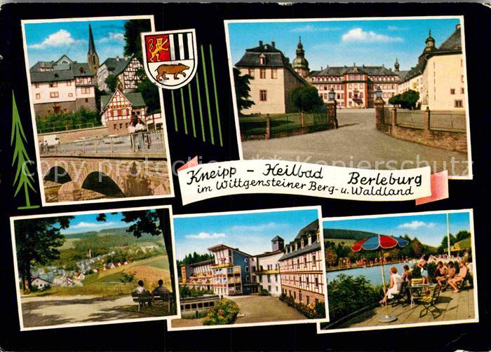 Berleburg Bad Bruecke Panorama Terrasse Schloss