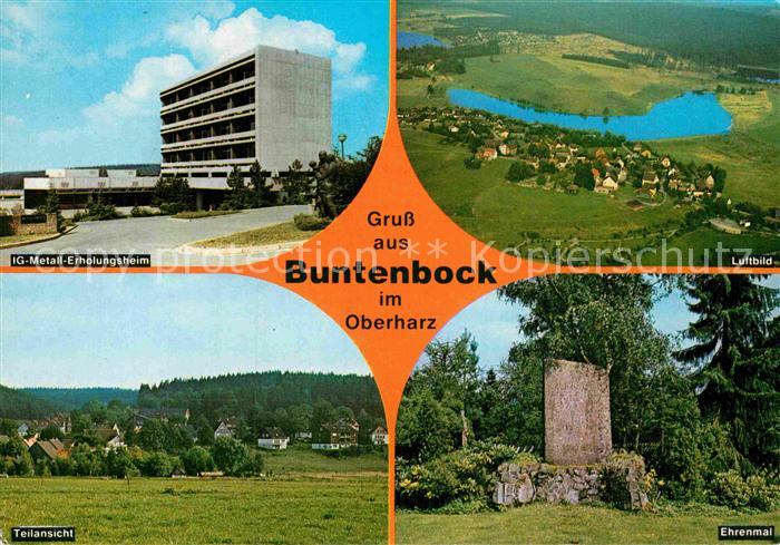 Buntenbock Fliegeraufnahme IG Metall Erholungsheim Teilansicht Ehrenmal