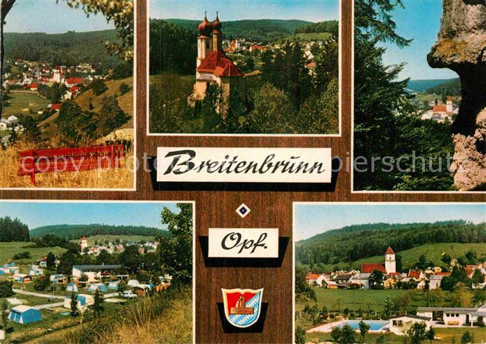 Breitenbrunn Oberpfalz Neumarkt Teilansicht Freibad Campingplatz Kirche