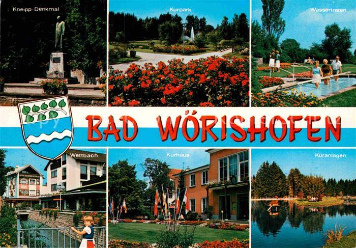 Bad Woerishofen Kneipp Denkmal Kurpark Wassertreten Wettbach Kurhaus