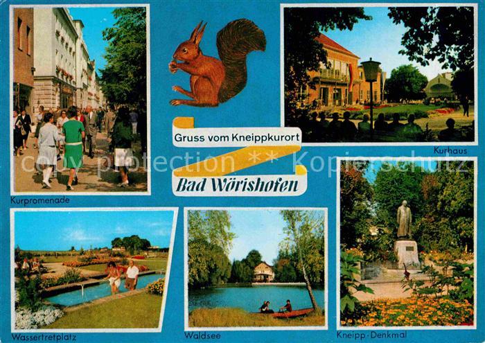 Bad Woerishofen Kurhaus Kurpromenade Wassertretplatz Waldsee Kneipp Denkmal