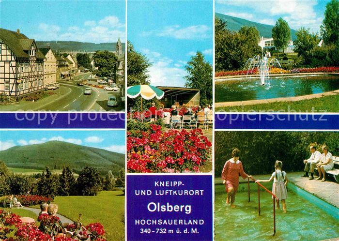 Olsberg Sauerland Kurpark Wassertretstelle Panorama