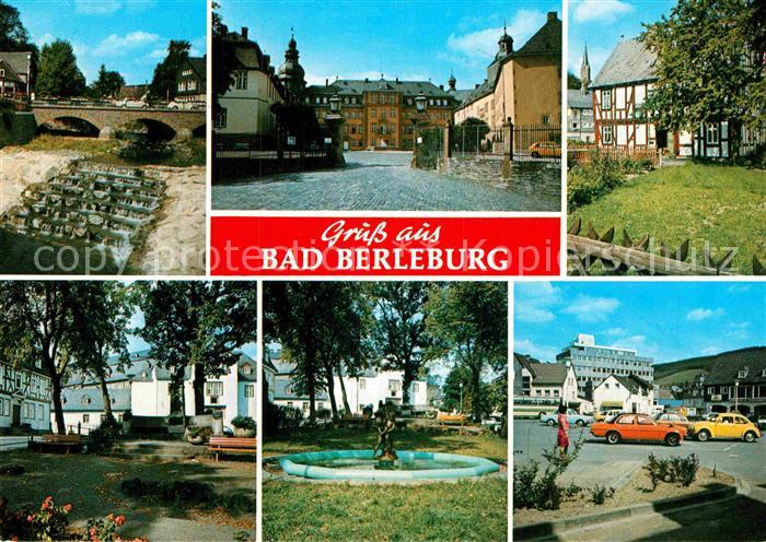 Bad Berleburg Platz Brunnen Schloss Wehr