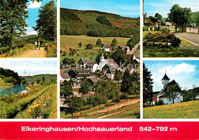 Elkeringhausen Winterberg Kirche Waldweg Weiher