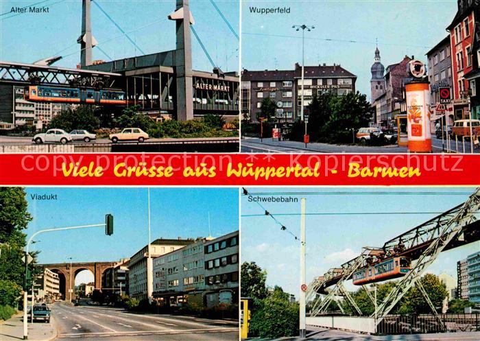 Barmen Wuppertal Alter Markt Viadukt Schwebebahn Wupperfeld