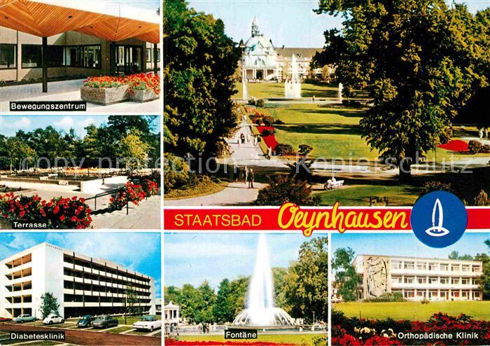 Bad Oeynhausen Bewegungszentrum Terrasse Diabetisklinik Fontaene