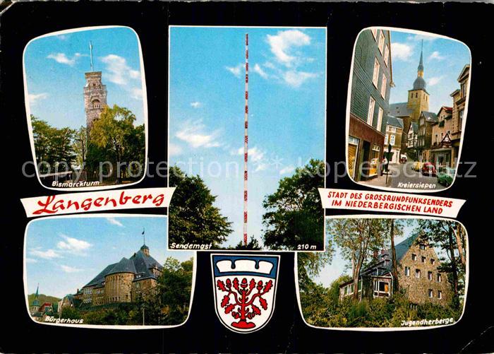 Langenberg Rheinland Bismarckturm Buergerhaus Jugendherberge Sendemast