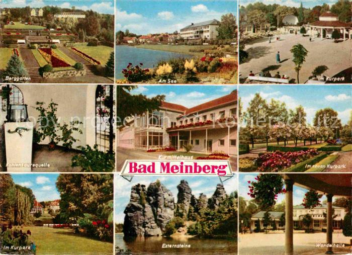 Bad Meinberg Berggarten Kurpark Externsteine Wandelhalle  Am See Kurmittelhaus