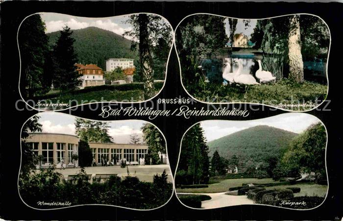 Reinhardshausen Sanatorium Kurpark Wandelhalle