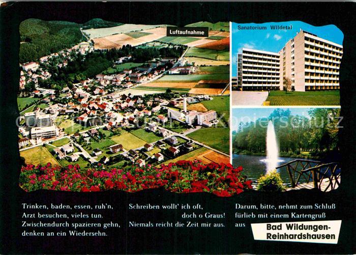 Reinhardshausen Fliegeraufnahme Sanatorium Wildetal