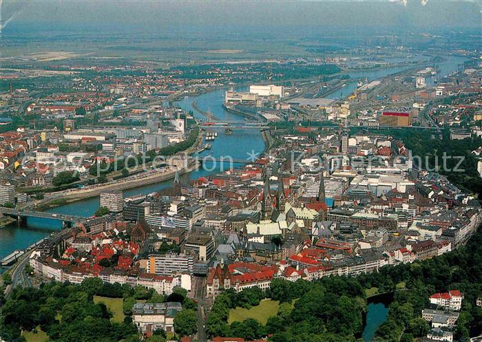 BREMEN  CITY Fliegeraufnahme