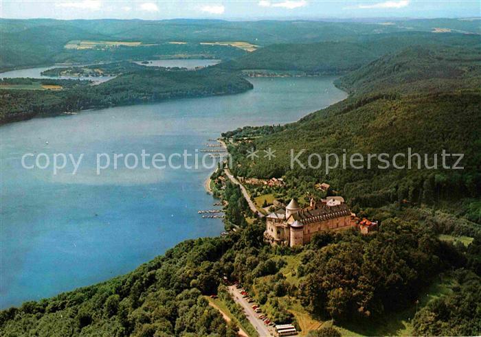 Waldeck Edersee Schloss Fliegeraufnahme