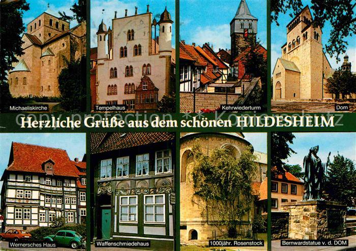 HILDESHEIM  CITY Michaeliskirche Tempelhaus Dom Wernersches Haus