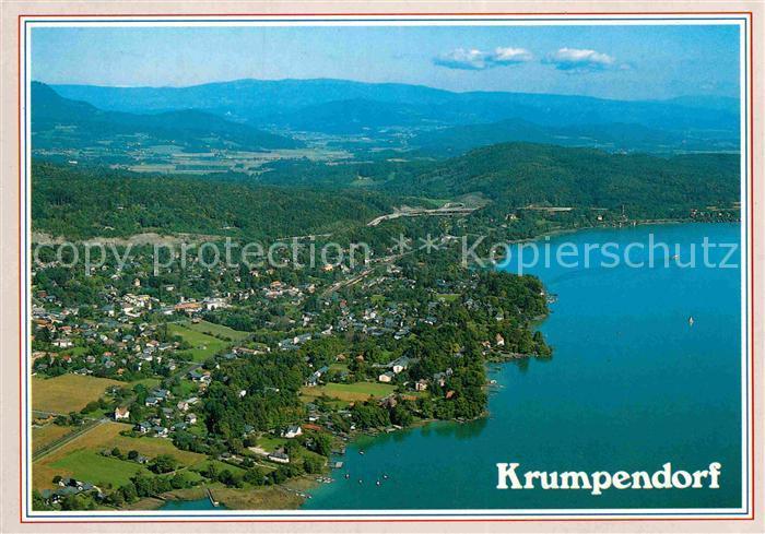 Krumpendorf Woerthersee Fliegeraufnahme