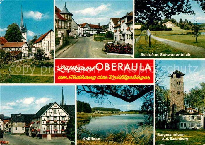 Oberaula Schloss Schwanenteich Borgmannturm Eisenberg