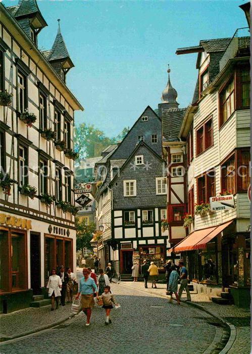 Montjoie Monschau Strassenansicht