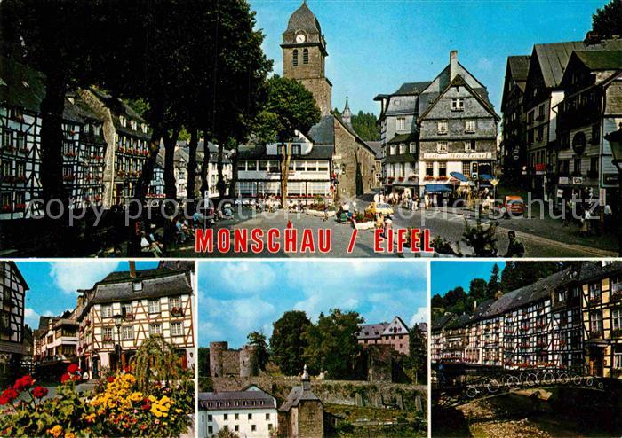 Monschau Montjoie NRW Teilansichten