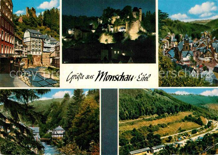 Monschau Montjoie NRW Burg Markt Campingplatz