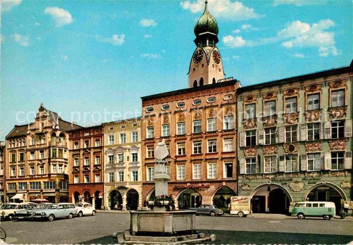 Rosenheim Bayern Max-Josef-Platz Nepomukbrunnen