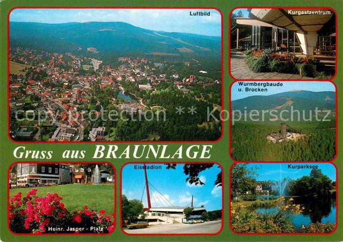 Braunlage Fliegeraufnahme Kurgastzentrum Wurmbergbaude Brocken