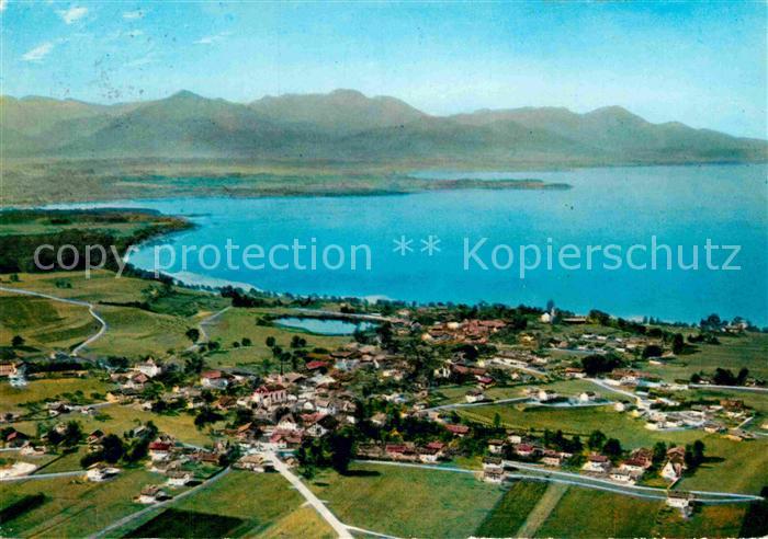 Chieming Chiemsee Kampenwand Fliegeraufnahme
