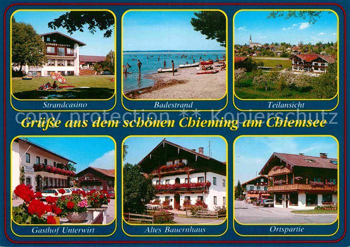 Chieming Chiemsee Gasthof Unterwirt Altes Bauernhaus Strandcasino