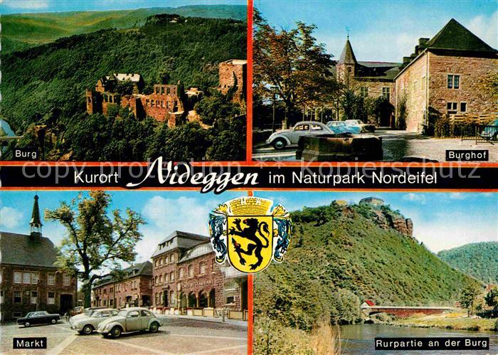 Nideggen Eifel Burg Burghof Markt