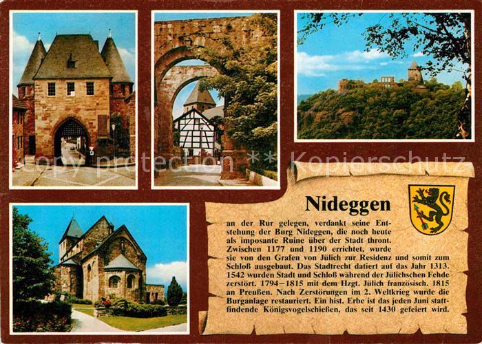 Nideggen Eifel Duerener Tor Nixtor Burg Marktplatz