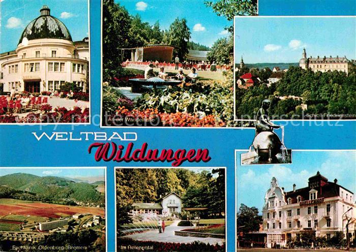 Bad Wildungen Badehotel Sanatorium Quellenhof Schloss Friedrichstein