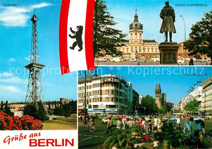 BERLIN  CITY Funkturm Kurfuerstendamm Schloss Charlottenburg