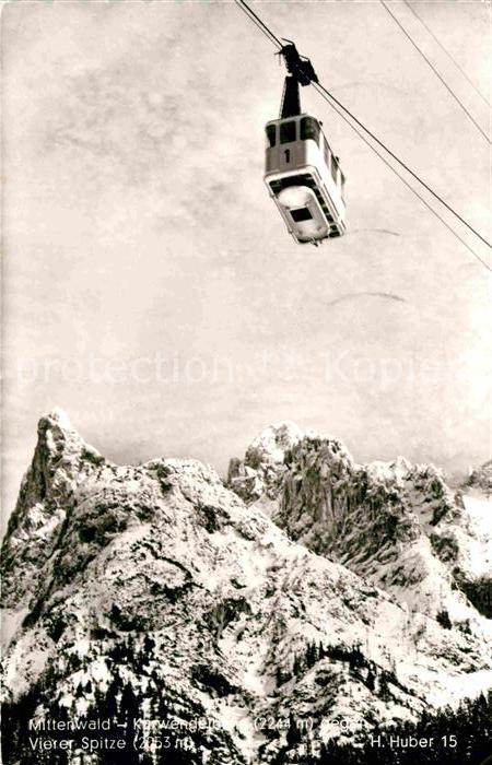 Seilbahn Karwendel Mittenwald Vierer-Spitze Foto