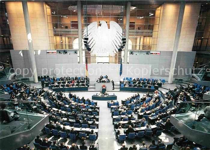 Politik Plenarsaal Reichstagsgebaeude Berlin
