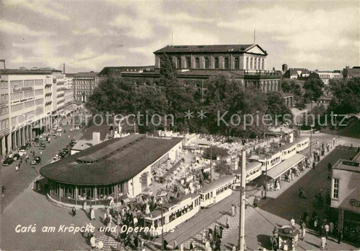 Strassenbahn Cafe am Kroepcke Opernhaus Hannover