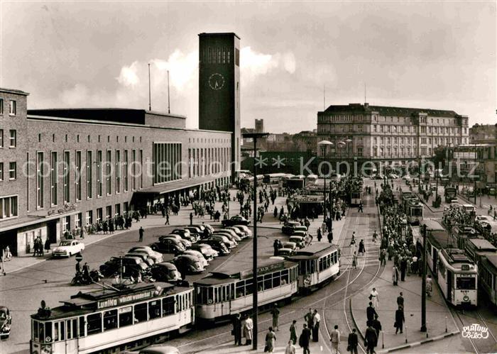 Strassenbahn Duesseldorf Wilhelmplatz Hauptbahnhof