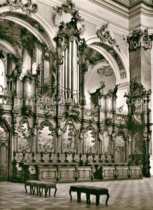 Kirchenorgel Basilika Ottobeuren Chorgestuehl Dreifaltigkeitsorgel