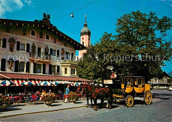 Postkutsche Garmisch-Partenkirchen Marienplatz Clau