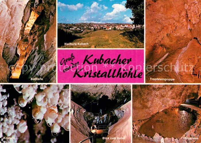 Hoehlen Caves Grottes Weilburg-Kubach Kristallhöhle Höhlensee