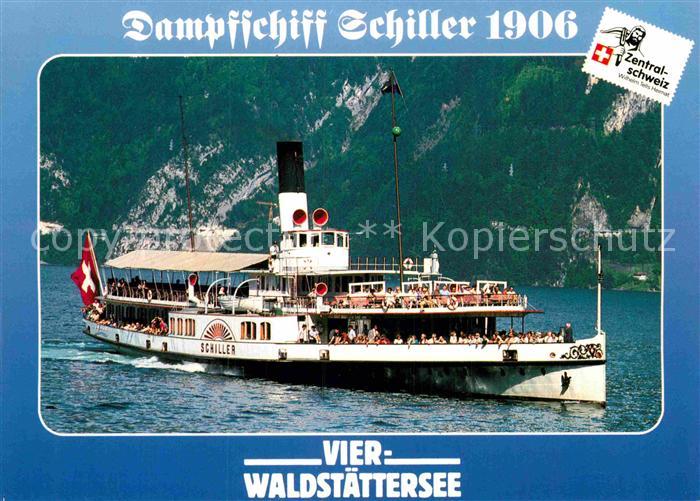 Dampfer Seitenrad Schiller Vierwaldstaettersee