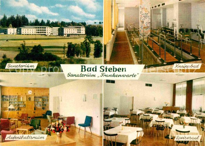 Bad Steben Sanatorium Kneippbad Aufenthaltsraum Speisesaal