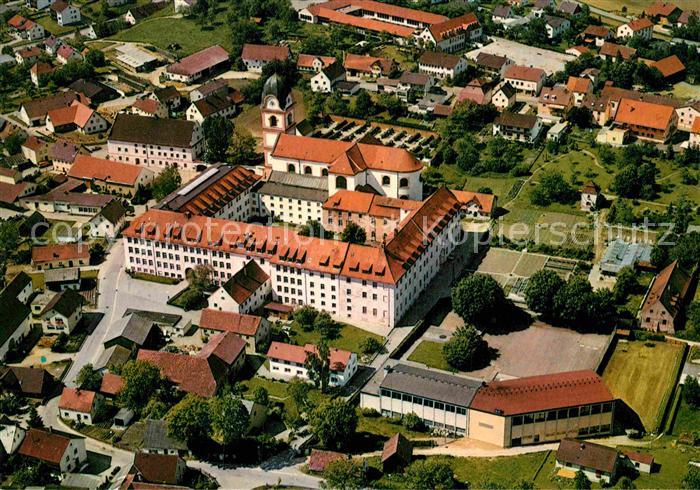 Rohr Niederbayern Fliegeraufnahme Benediktinerabtei Asamkirche Johannes Nepomuk