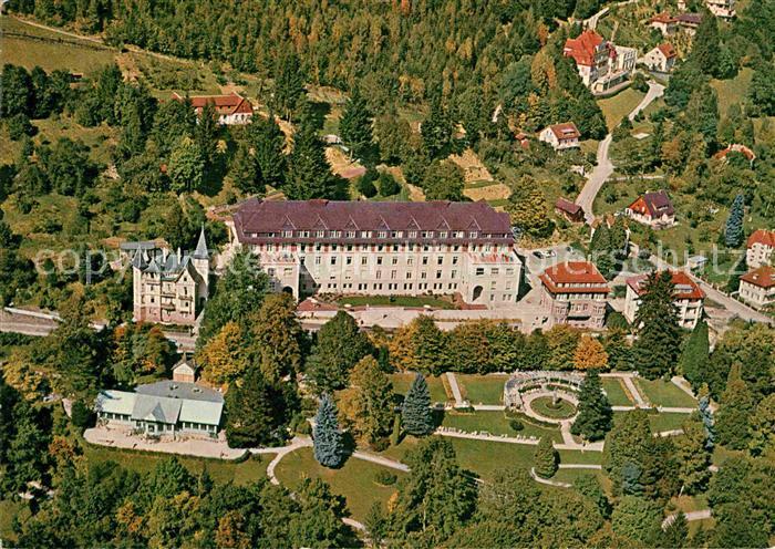 Wildbad Schwarzwald Fliegeraufnahme Versorgungskuranstalt