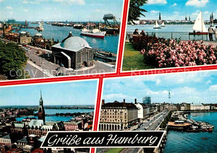 HAMBURG  CITY Hafen Michel Stadtansichten