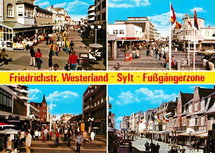Sylt Westerland Friedrichstrasse Fussgaengerzone